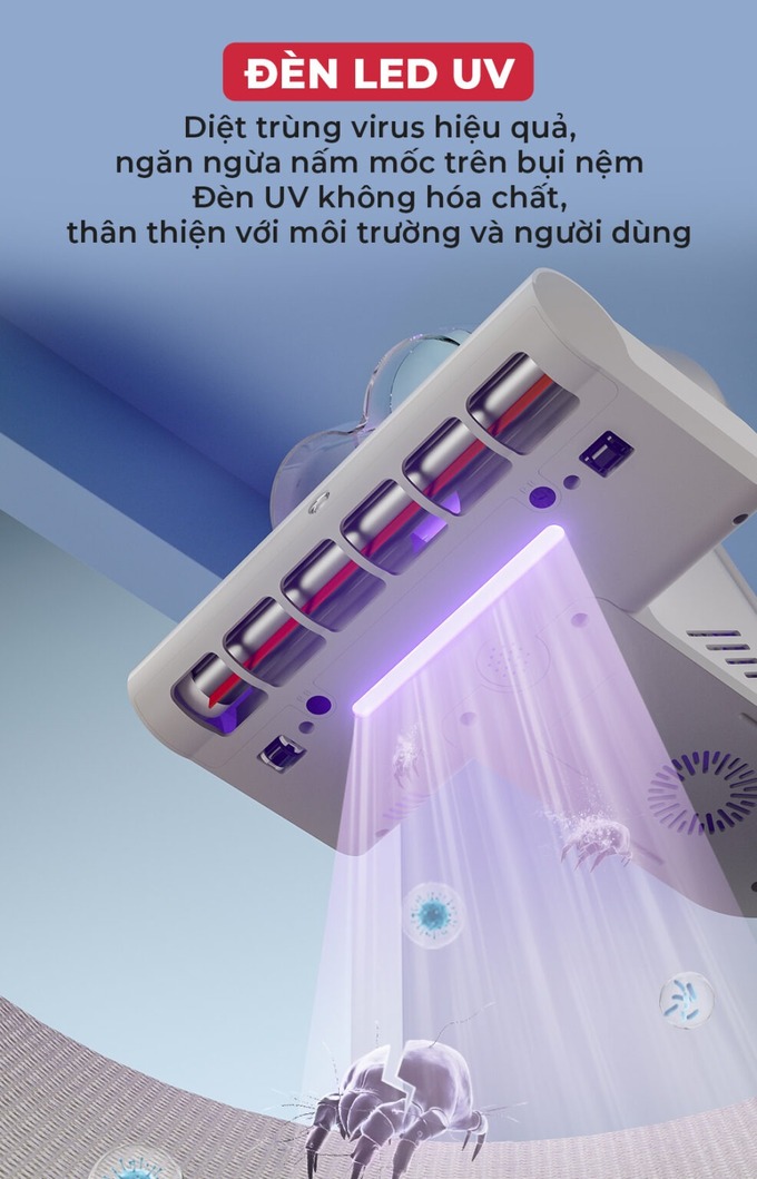 Diệt khuẩn và khử trùng hiệu quả với đèn LED UV