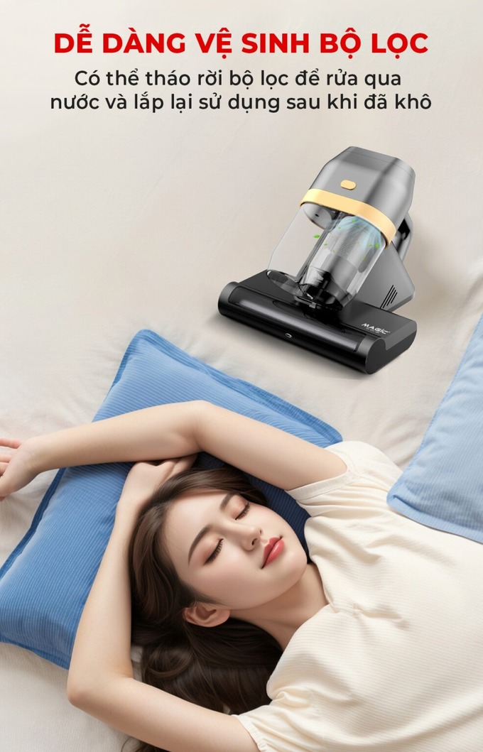 Bộ lọc dễ tháo rời, dễ vệ sinh 