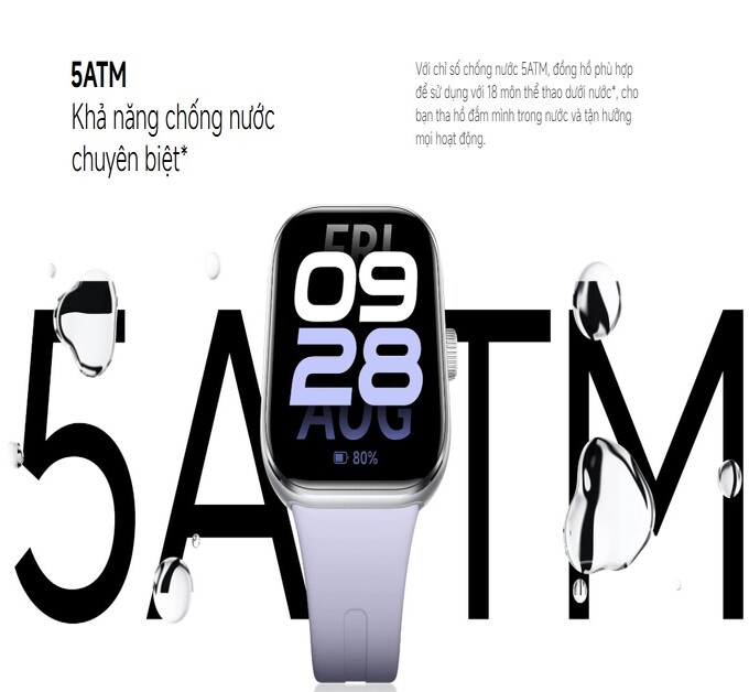 Khả năng chống nước 5ATM