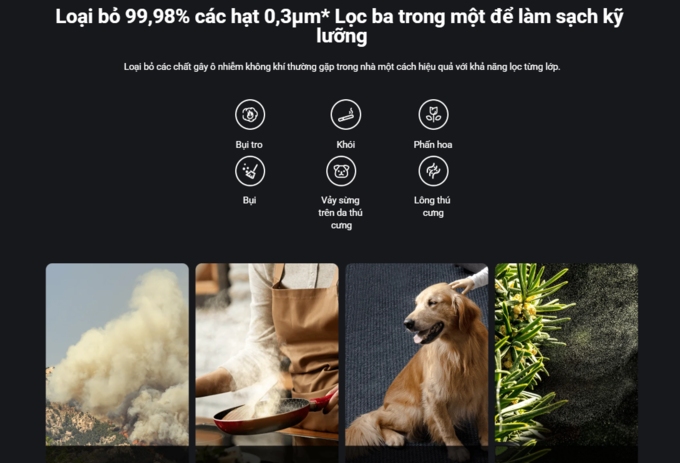 Khả năng lọc vi-rút vượt trội