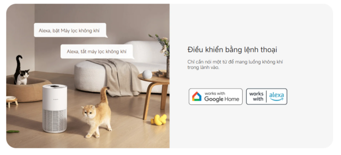 Điều khiển dễ dàng qua ứng dụng