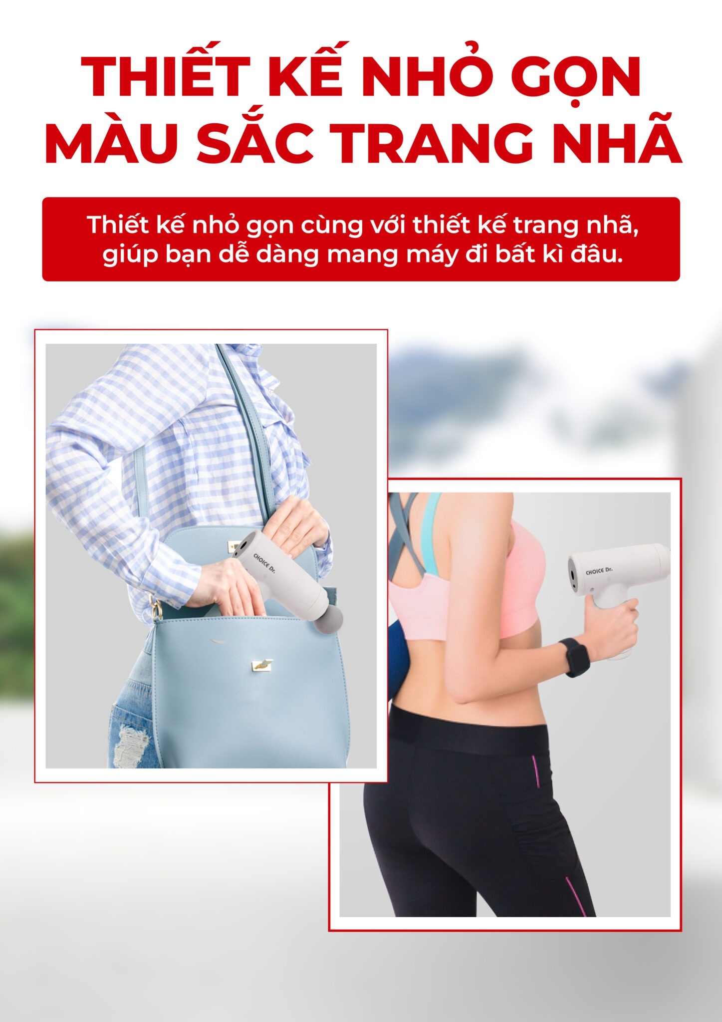 Thiết kế nhỏ gọn, dễ cầm, dễ mang theo