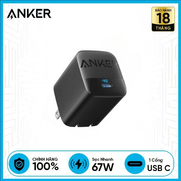 Củ Sạc Nhanh ANKER 316 USB-C 67W (A2671)