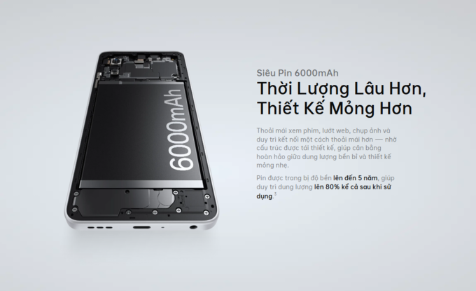 Siêu pin 6000mAh