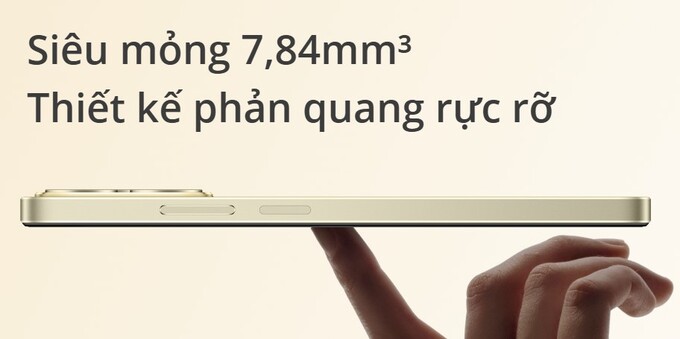 Thiết kế siêu mỏng 7,84mm