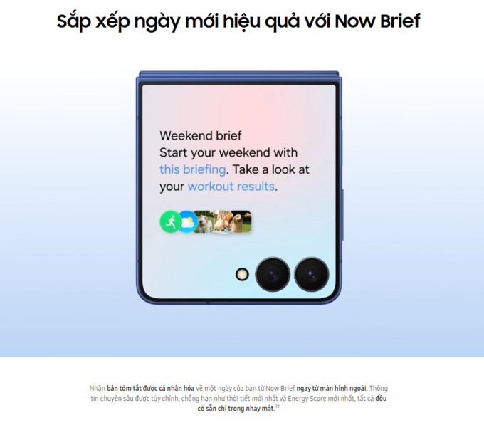 Galaxy AI – Trợ lý cá nhân ngay trên màn hình ngoài