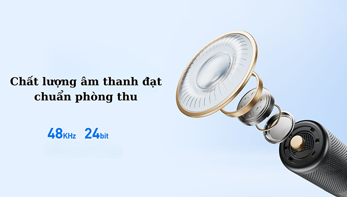 Ghi âm chi tiết, độ nhạy cao