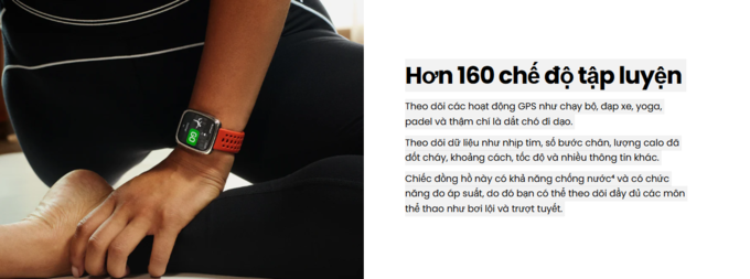 160 chế độ tập luyện khác nhau
