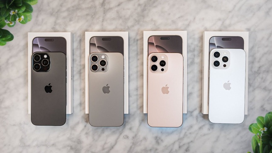 iphone 16 pro, pro max cũ có mấy màu