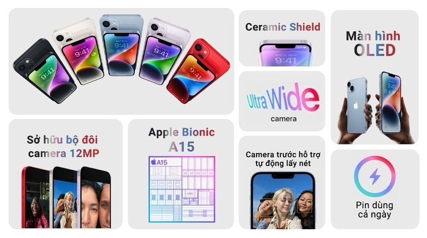 tính năng trên iphone 14 series cũ