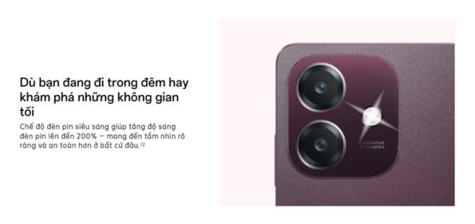 Chế độ đèn pin siêu sáng