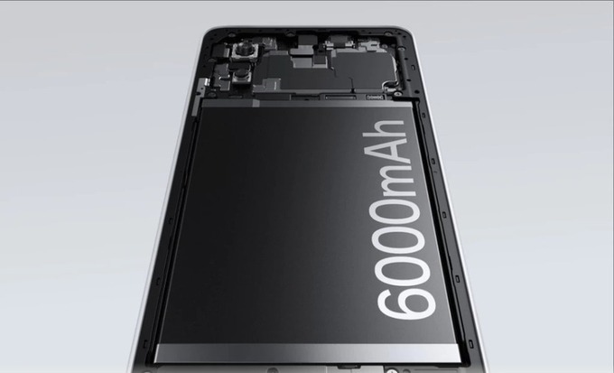 Pin 6000 mAh siêu bền, sạc nhanh SuperVOOC 45W