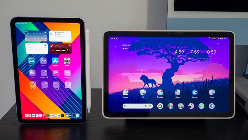 so sánh ipad và máy tính bảng android