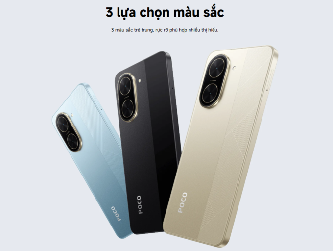 3 lựa chọn màu sắc