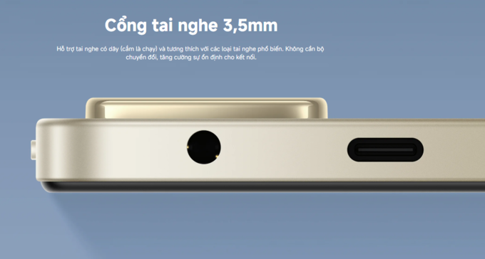 Cổng tai nghe 3.5mm