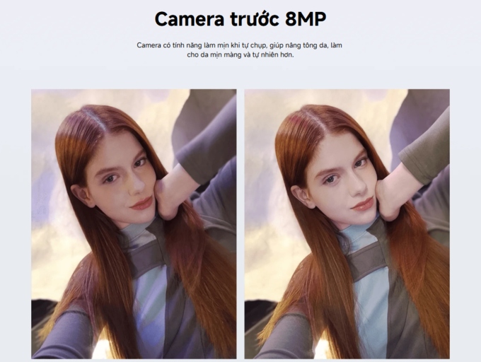Camera trước 8MP