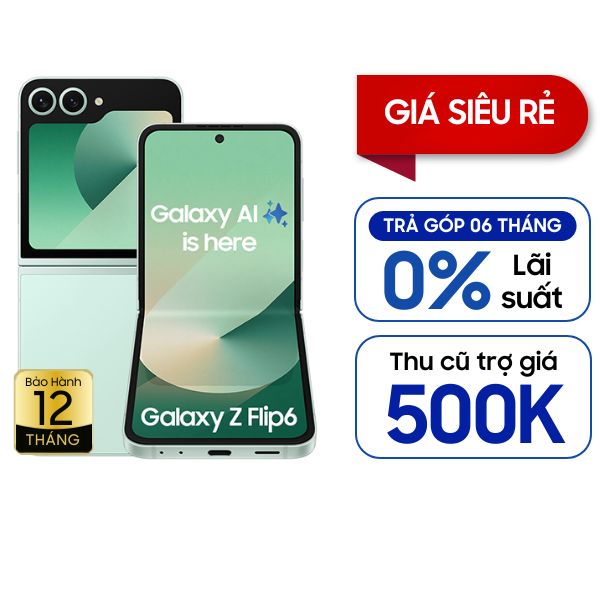 Samsung Galaxy Z Flip6 5G 12GB/256GB Likenew Fullbox