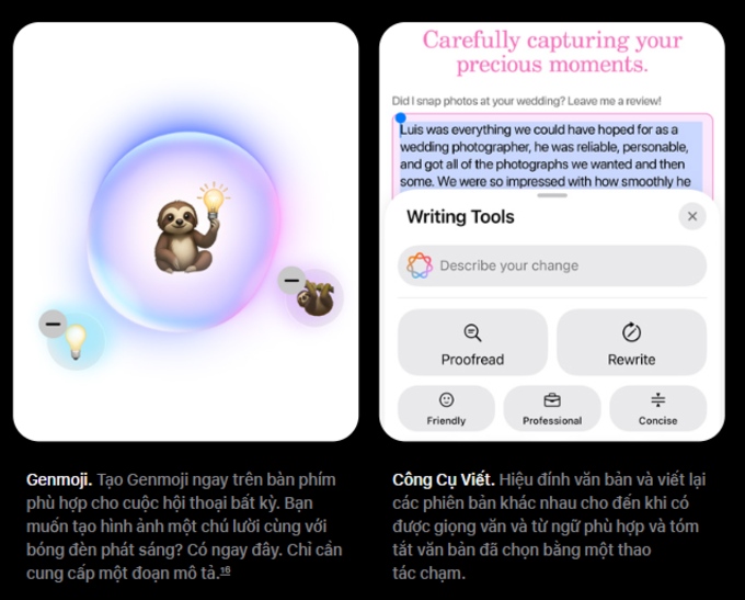 Giao diện iOS 26 và Apple Intelligence thông minh