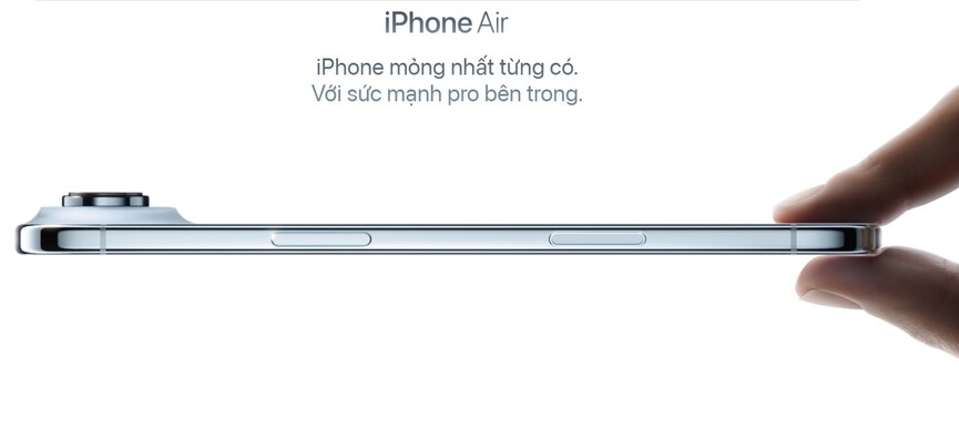 thiết kế iphone air