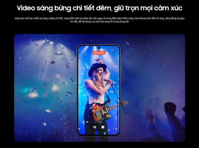 Video sáng bừng chi tiết đêm