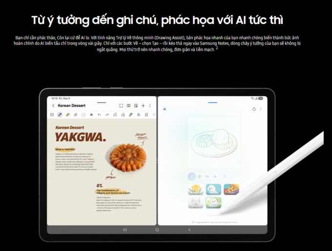 S Pen và AI: Sáng tạo không giới hạn