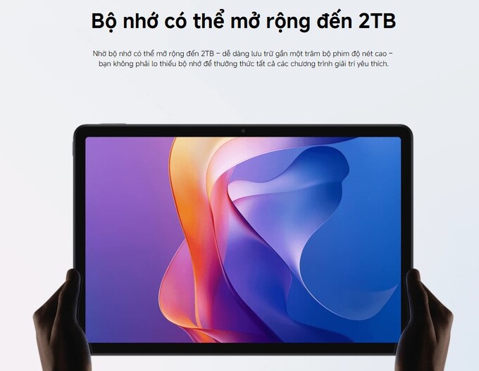 Bộ nhớ lên đến 2TB