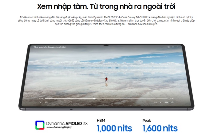 Màn hình Dynamic AMOLED 2X 14.6 inch rực rỡ