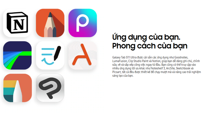 Ứng dụng đa dạng