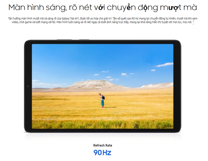 Màn hình mượt mà với tần số quét 90Hz