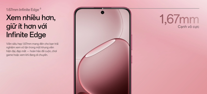 Màn hình AMOLED 120Hz sáng