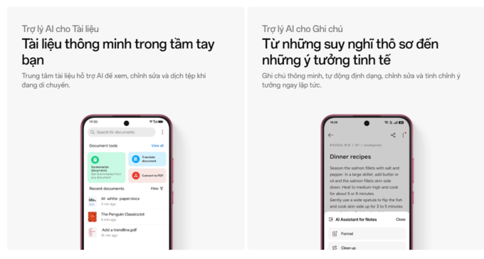 Phần mềm và trải nghiệm AI vượt trội