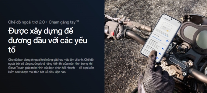 Chế độ ngoài trời 2.0 + Glove Touch