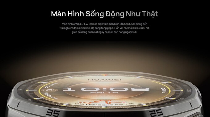 Màn hình AMOLED sống động