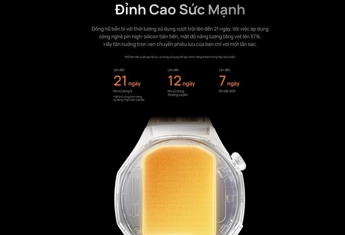 Thời lượng pin vượt trội