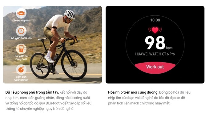 Đo nhịp tim, cảm biến guồng chân