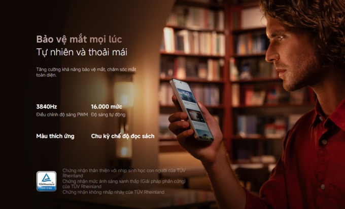 Màn hình 6,83 inch 1,5K chân thực, sống động 