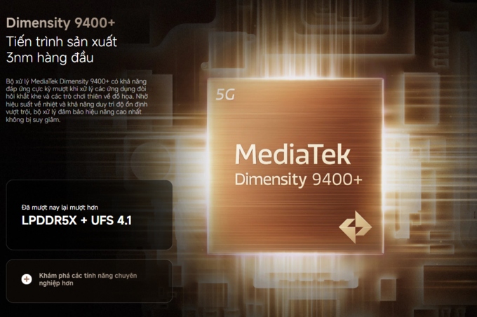 MediaTek Dimensity 9400+ 3nm