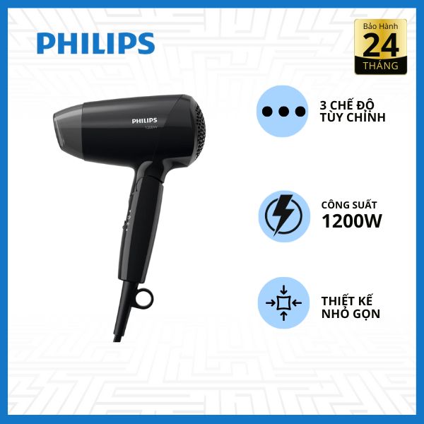 Máy Sấy Tóc Gấp Gọn Philips BHC010/10 Chính Hãng