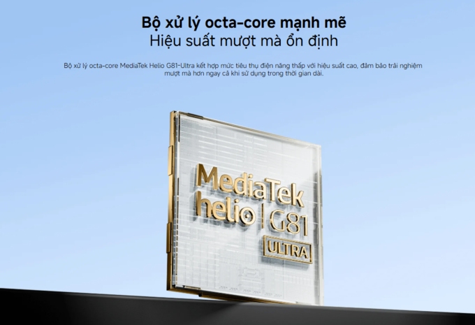 Vi xử lý MediaTek Helio G81-Ultra