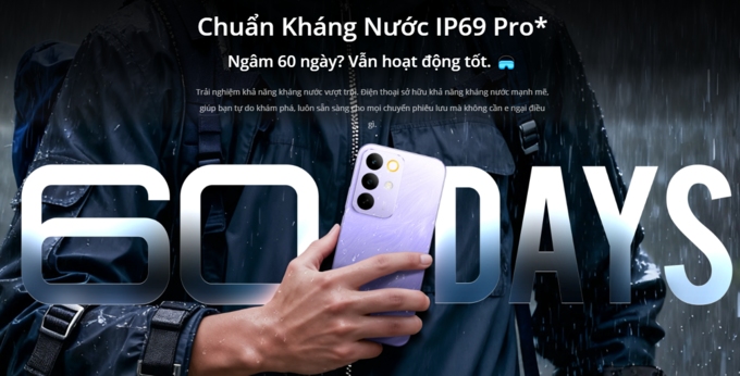 Test kháng nước 60 ngày