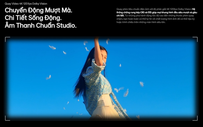 Quay video 4K 120fps Dolby Vision