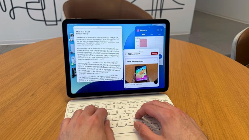 Mẫu iPad Air M3 Series có tính năng AI không?