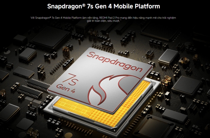 Hiệu năng mạnh mẽ với Snapdragon&reg; 7s Gen 4 Mobile Platform