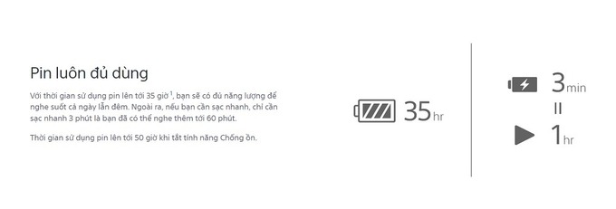 Pin bền bỉ, sử dụng d&agrave;i ng&agrave;y