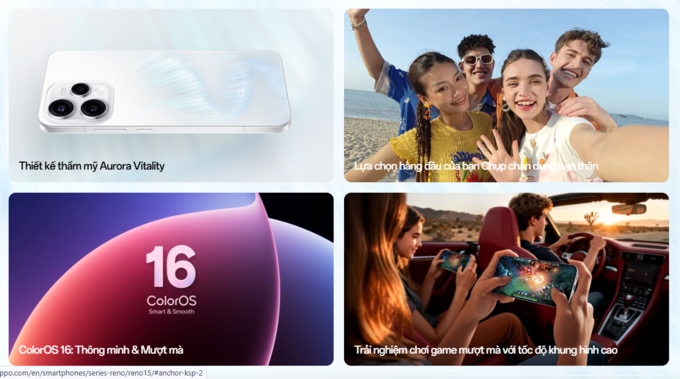 Đ&aacute;nh gi&aacute; Oppo Reno15 5G 12GB 256GB