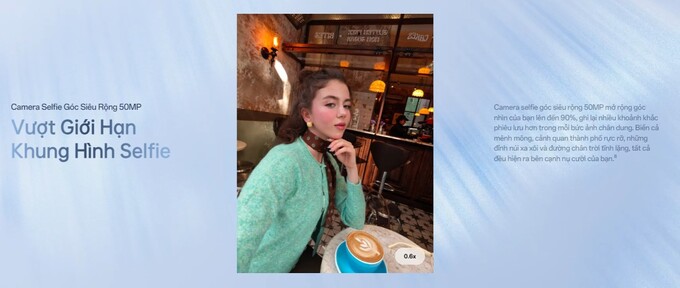 Camera selfie g&oacute;c si&ecirc;u rộng