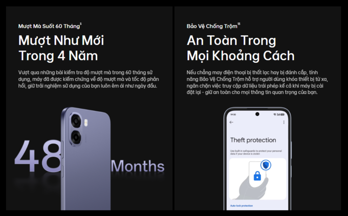 Mượt mà suốt 60 tháng