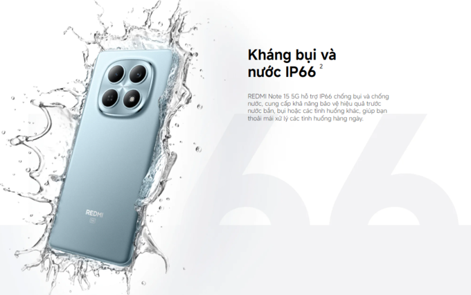 Kháng bụi nước IP66