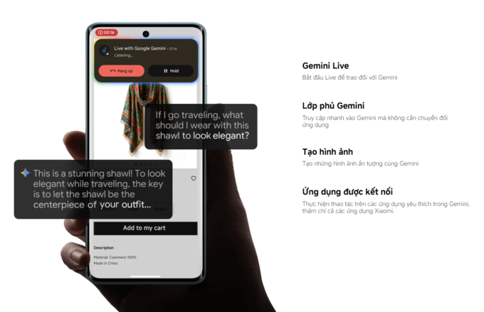 Trải nghiệm AI với Gemini thông minh