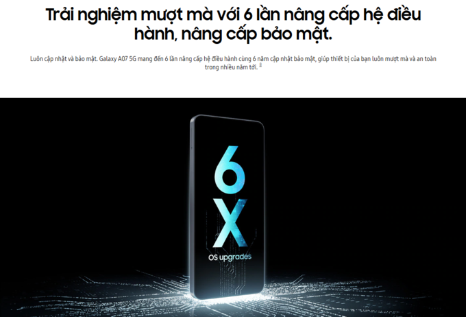 Trải nghiệm l&acirc;u d&agrave;i với One UI v&agrave; cập nhật 6 năm